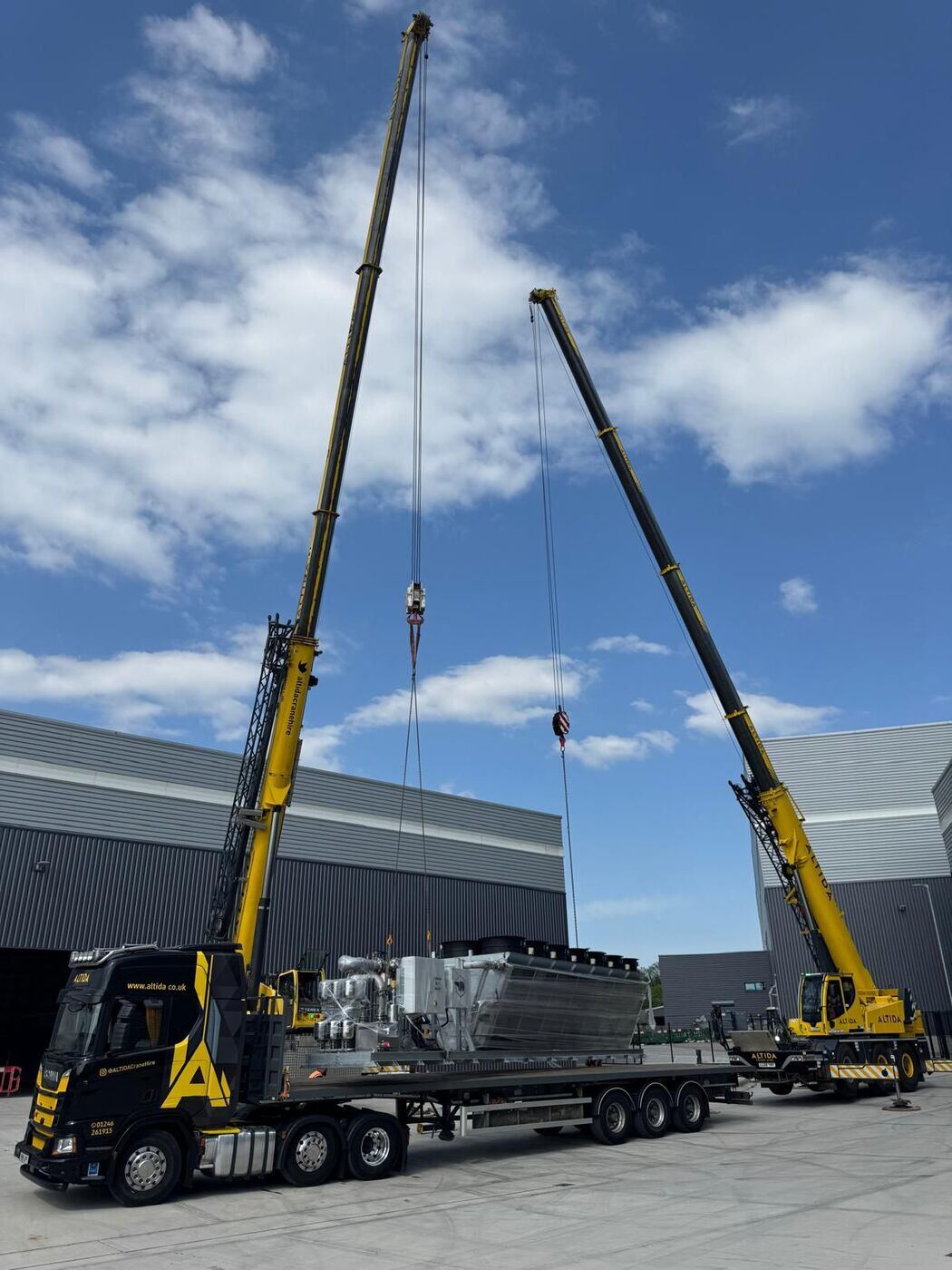 Altida's contract lift and transport at an energy-storage site in Sheffield — photo 5 of 5